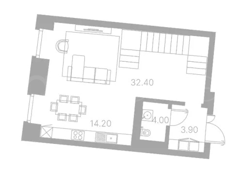 Продажа квартиры площадью 126.9 м² 3 этаж в Клубный дом Duo по адресу Замоскворечье, г Москва, Софийская наб, д 34 стр 3